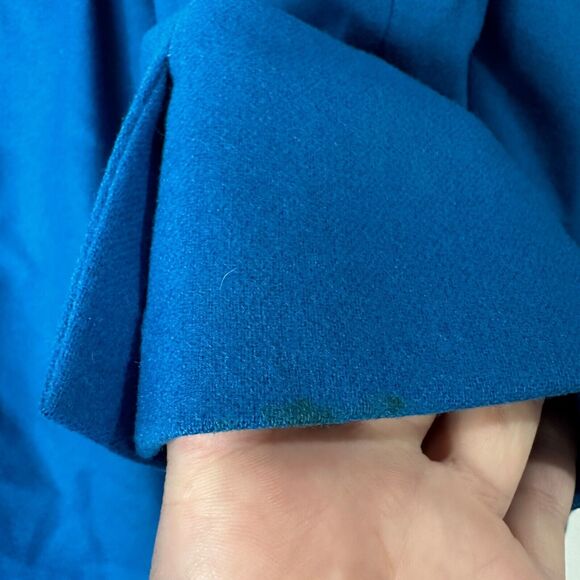 Vintage Pendleton Women's 10 Blazer Skirt Blouse Suit‎ Set Blue Wool USA Made - Picture 12 of 15